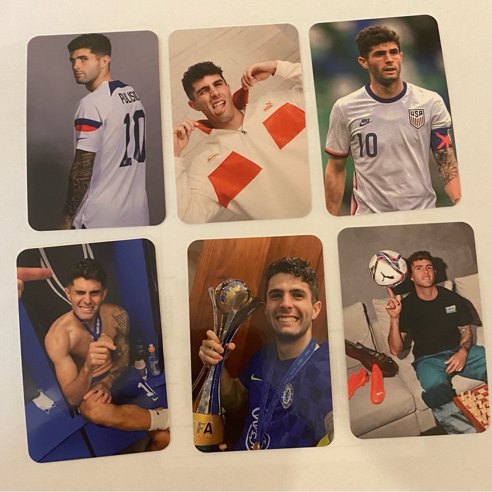 Christian Pulisic photocard set 2x3 inches